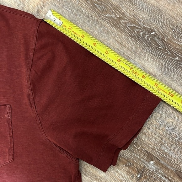 Tailor Vintage Men's XL Polo Shirt Short Sleeves Brick Red Maroon - Picture 10 of 13